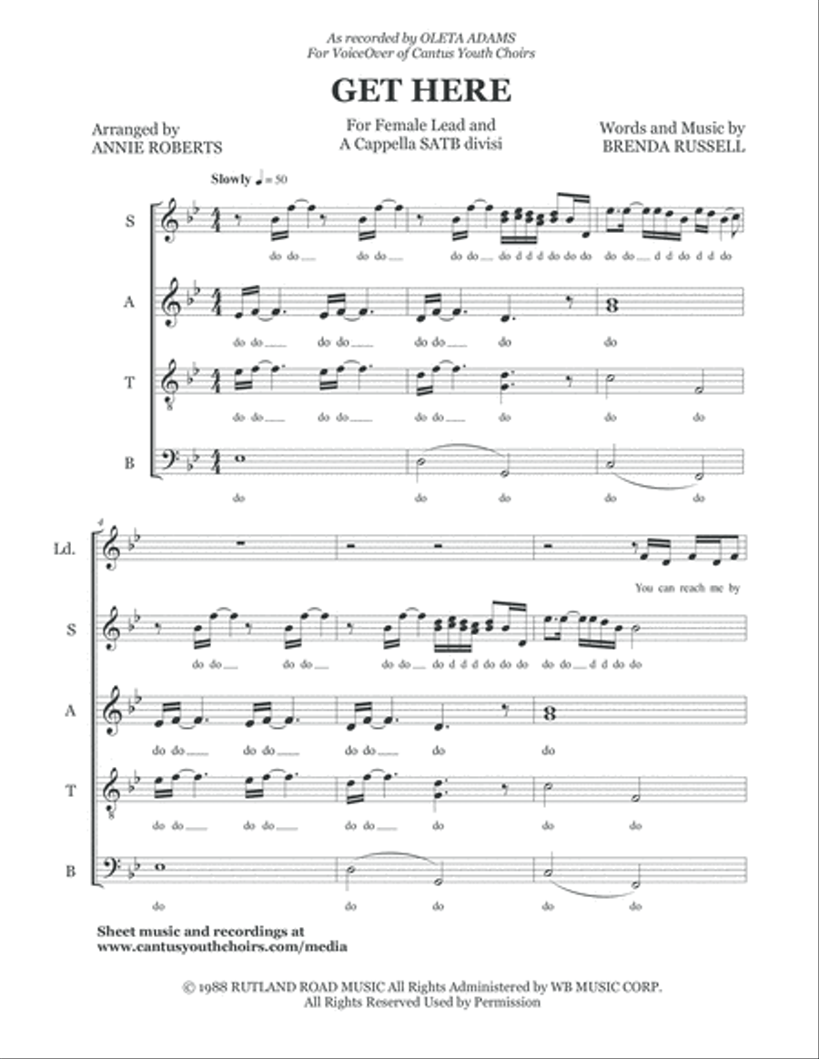 Get Here 4-Part scores gallery preview page 2