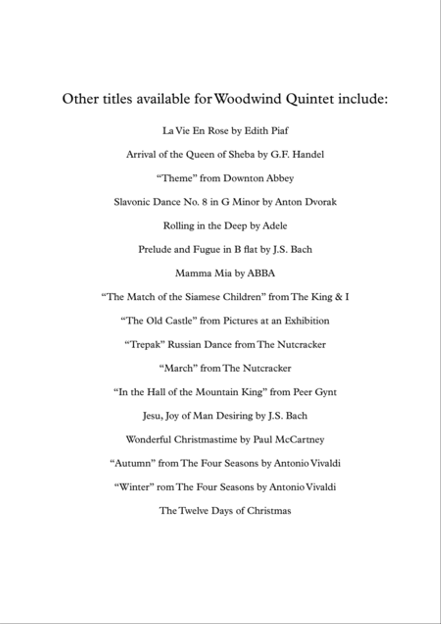 Caravan featured in SOPHISTICATED LADIES Woodwind Quintet scores gallery preview page 2