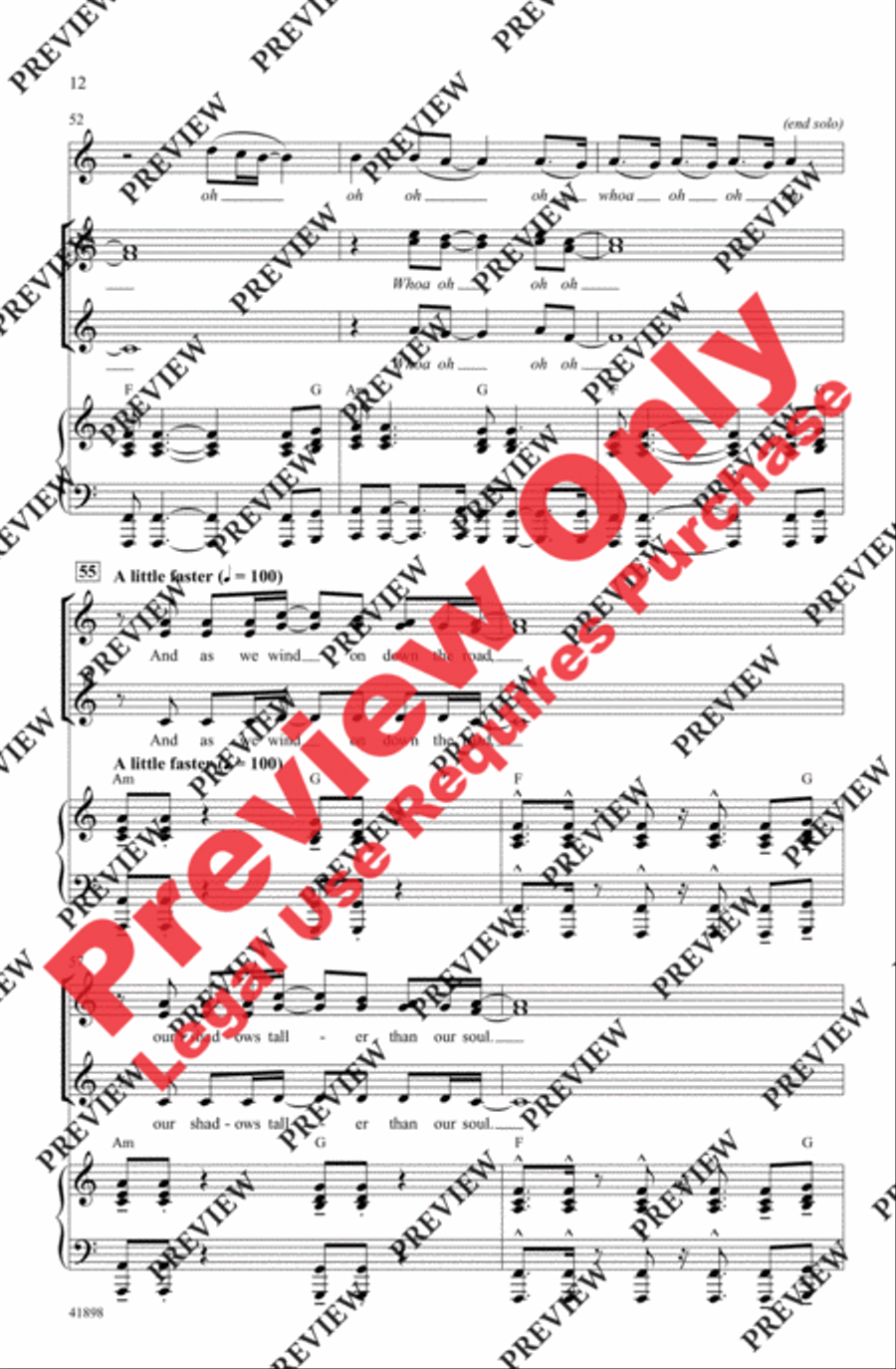 Stairway to Heaven Women's Choir scores gallery preview page 11
