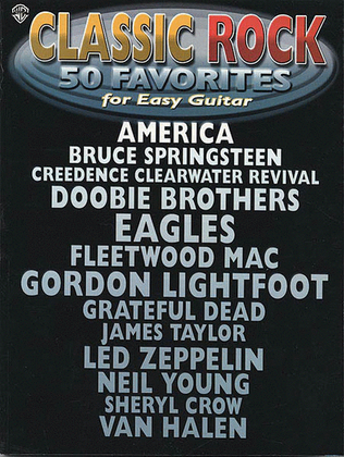 Book cover for Classic Rock - 50 Favorites for Easy Guitar