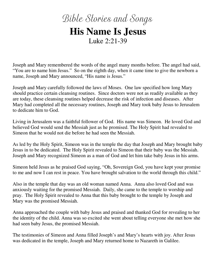 His Name Is Jesus (Bible Stories and Songs) image number null