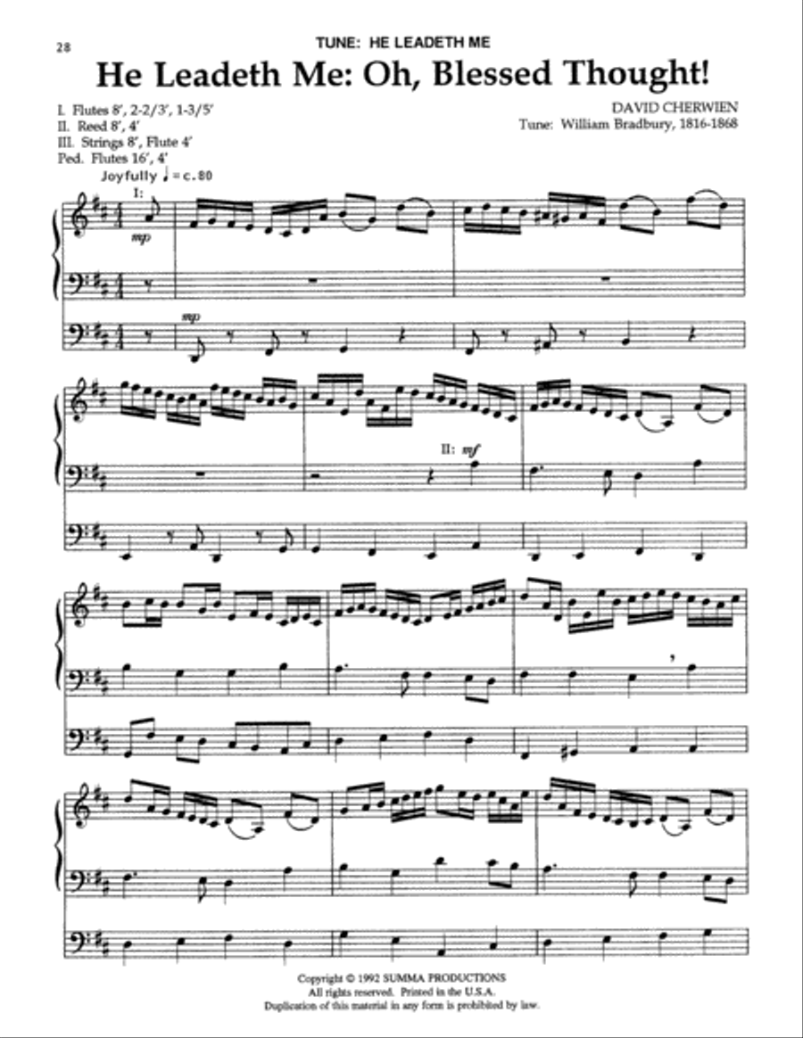 Interpretations, Book IX Organ Solo scores gallery preview page 14