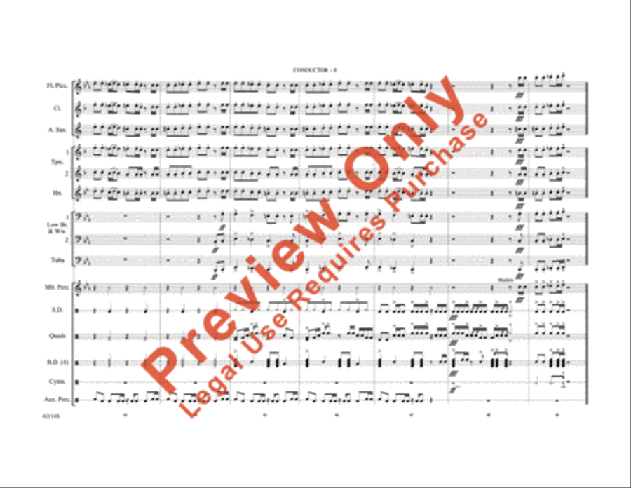 Love Rollercoaster Love Rollercoaster Marching Band scores gallery preview page 9