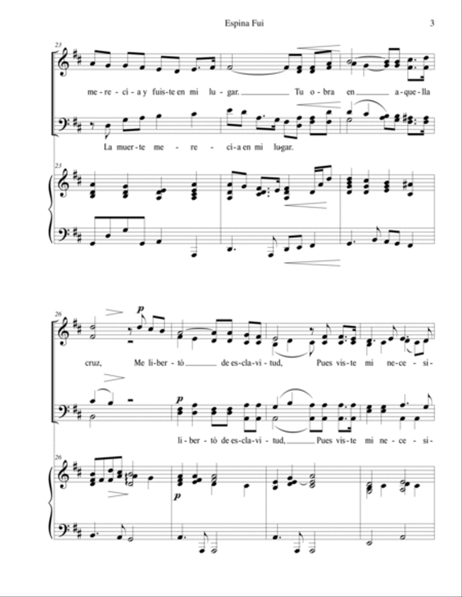 Espina fui Espina fui 4-Part scores gallery preview page 3