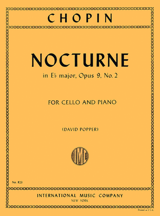 Book cover for Nocturne in E flat major, Op. 9 No. 2
