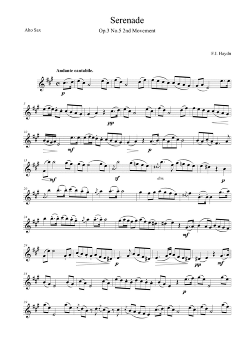 Serenade for Strings Op. 3 No. 5: 2nd Movement image number null