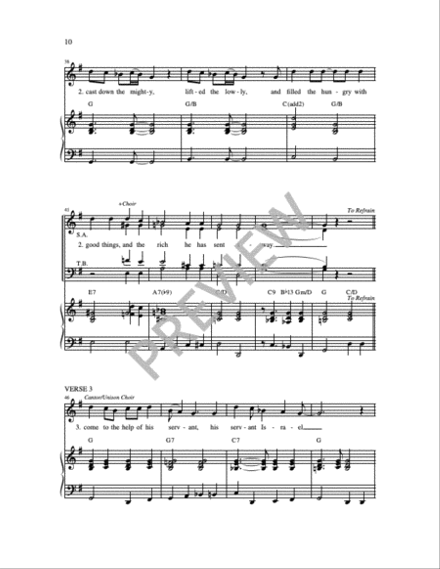 Three Canticles in Gospel Style 4-Part scores gallery preview page 7