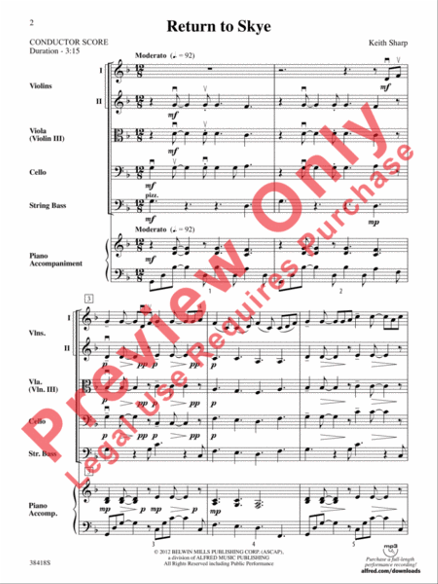 Return to Skye String Orchestra scores gallery preview page 3