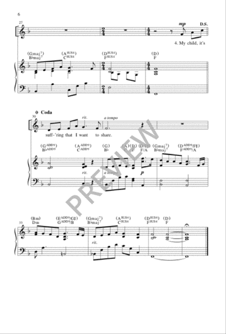 The Other Side of Prayer Unison Choir scores gallery preview page 5