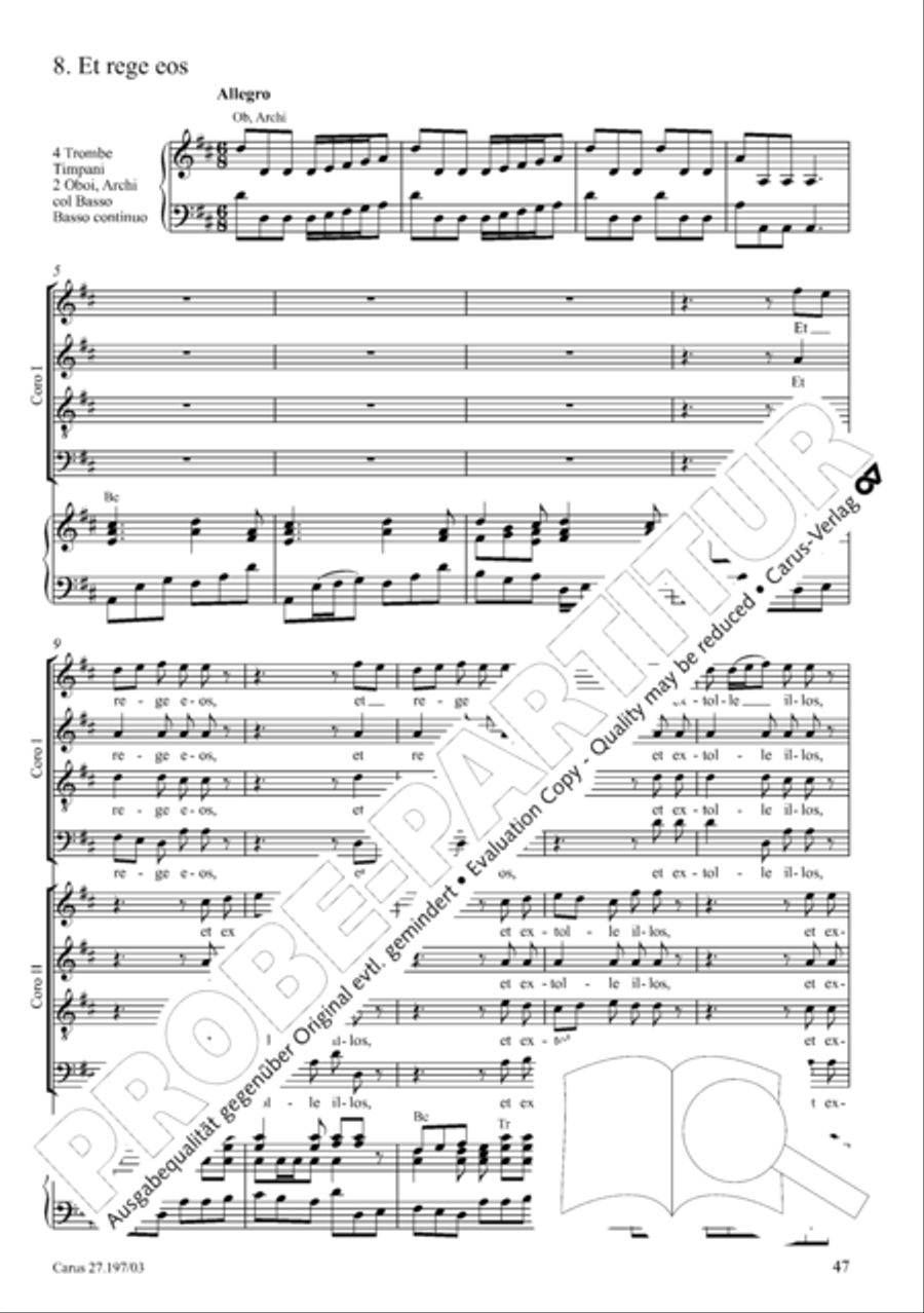 Te Deum in D a due cori SSATB scores gallery preview page 47