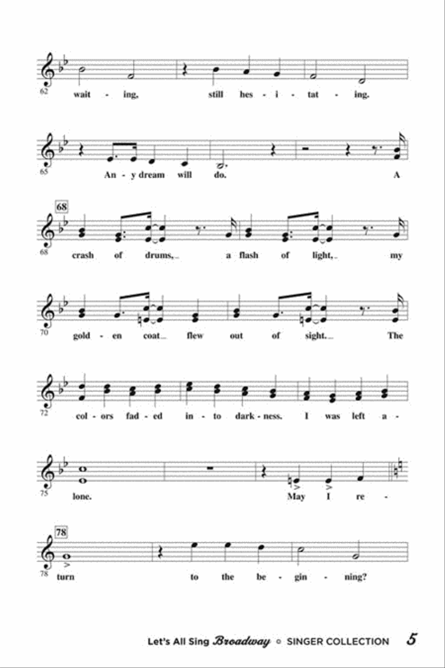 Let's All Sing Broadway Choir scores gallery preview page 5