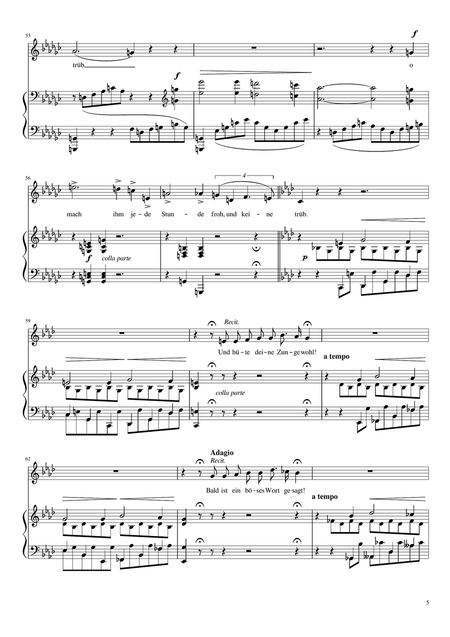 O lieb so lang du lieben kannst (Franz Liszt) [Medium Low Voice; key: Eb] Low Voice scores gallery preview page 5