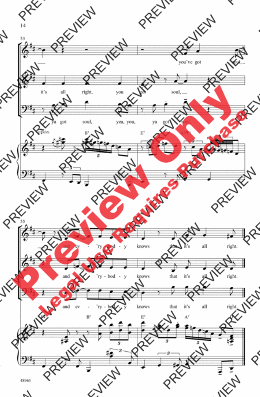 It's All Right 3-Part scores gallery preview page 14