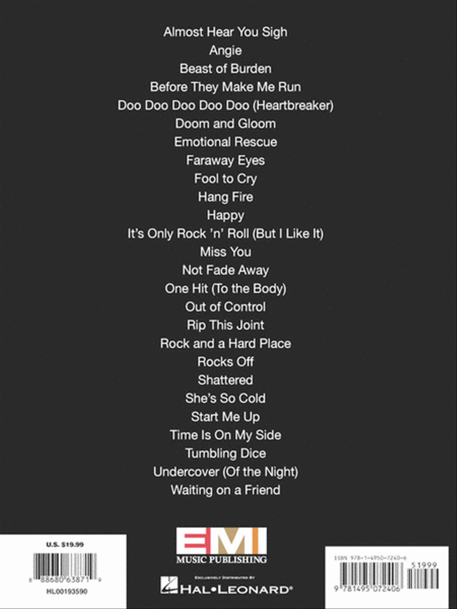 The Rolling Stones – Sheet Music Anthology Piano, Vocal, Guitar scores gallery preview page 6