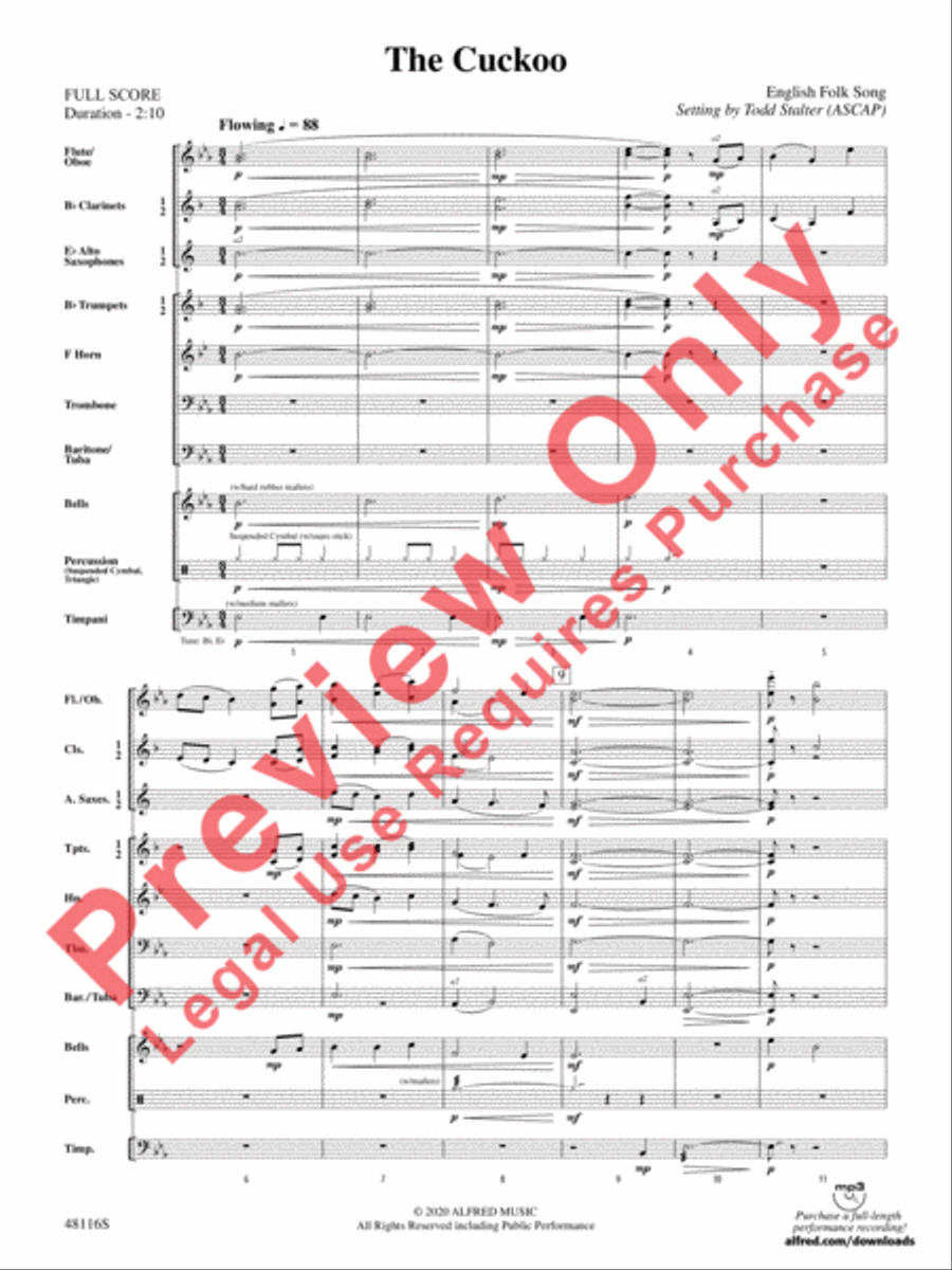 The Cuckoo The Cuckoo Concert Band scores gallery preview page 4