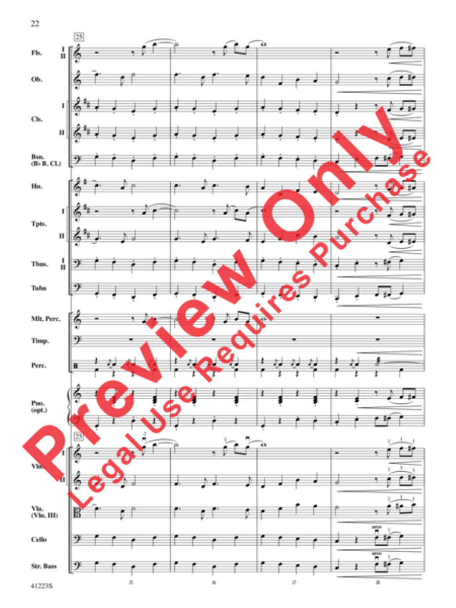 Joyful Holidays Full Orchestra scores gallery preview page 23