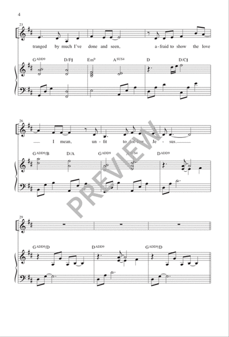 Were I the Perfect Child of God 3-Part scores gallery preview page 5