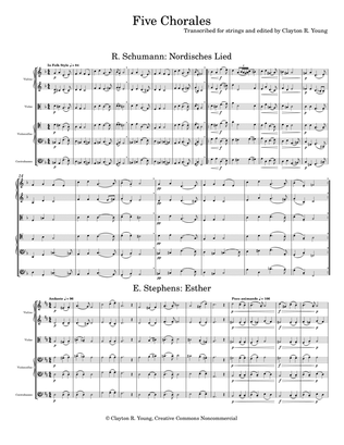 Selected Chorales arranged for strings