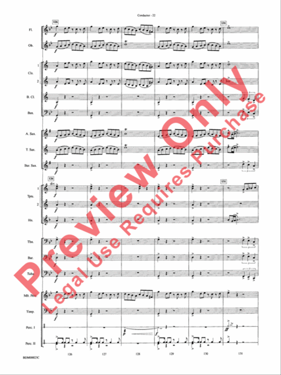 Under the Rice Moon Under the Rice Moon Concert Band scores gallery preview page 25