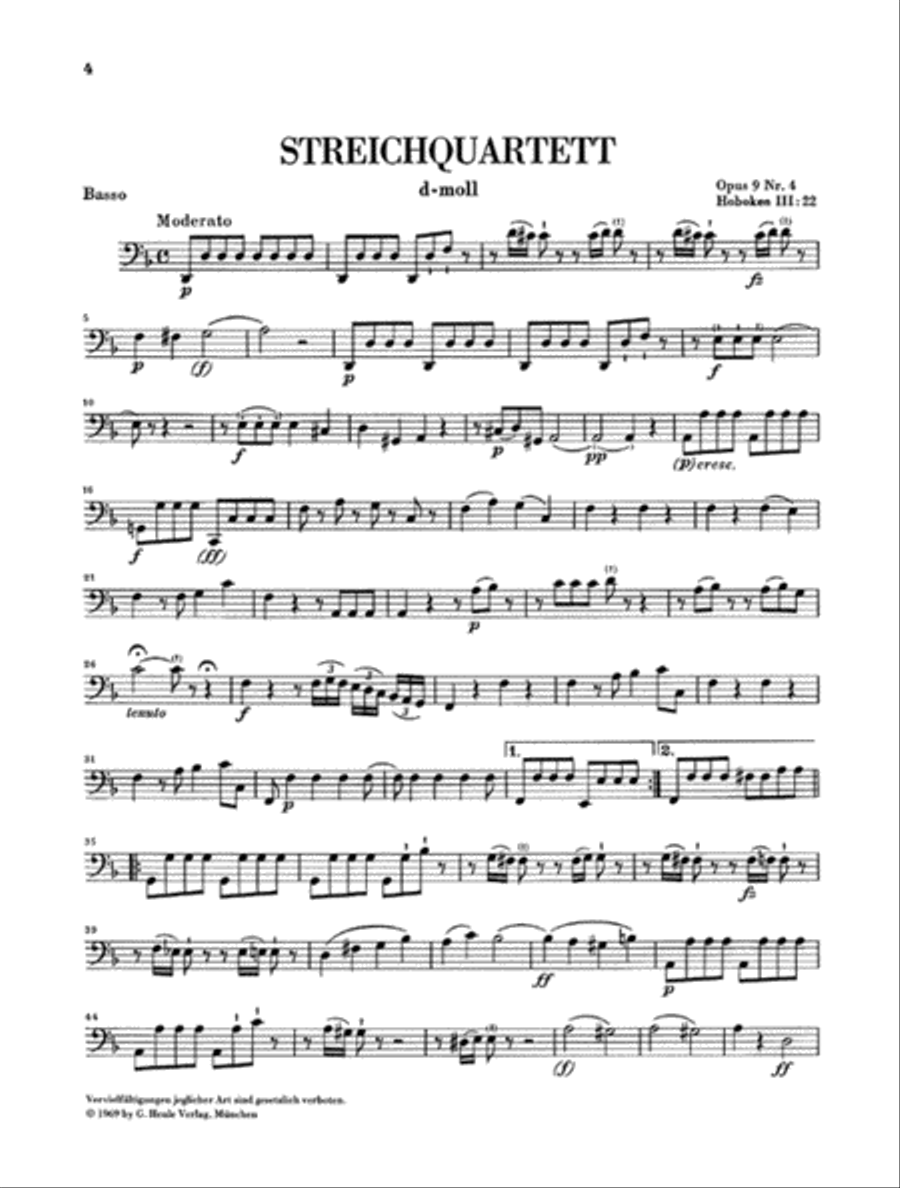 String Quartets – Volume II Op. 9 String Quartet scores gallery preview page 6