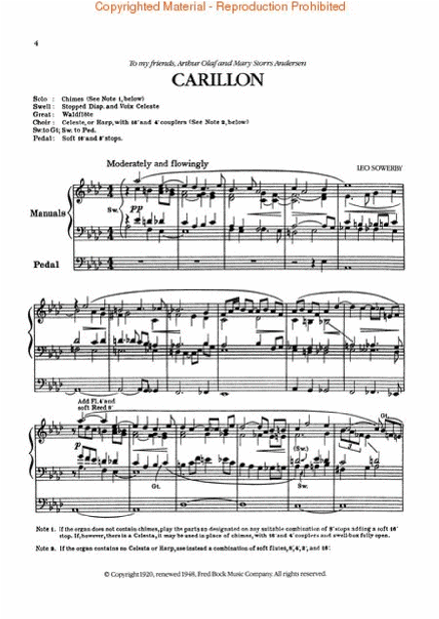 The Organ Music of Leo Sowerby – Volume 1 Organ scores gallery preview page 2