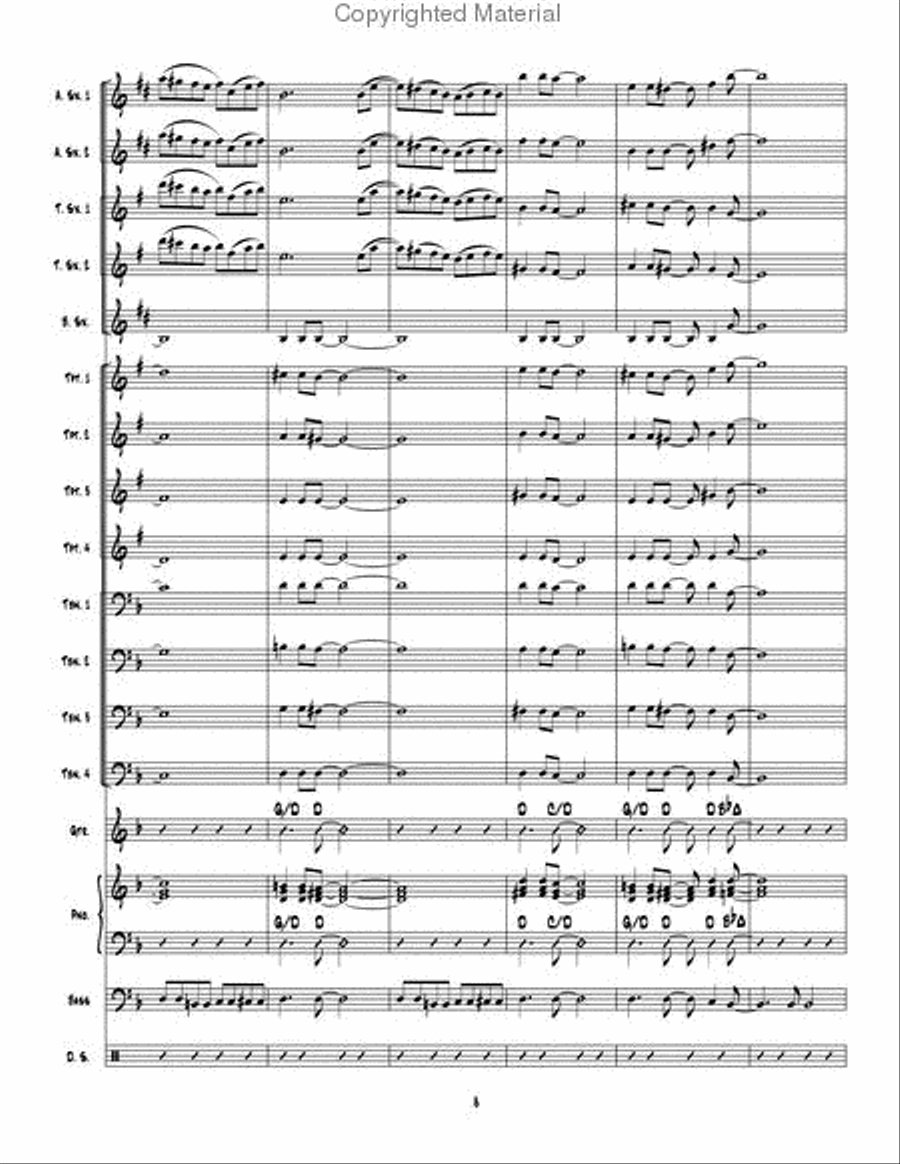 Table Time Jazz Ensemble scores gallery preview page 9