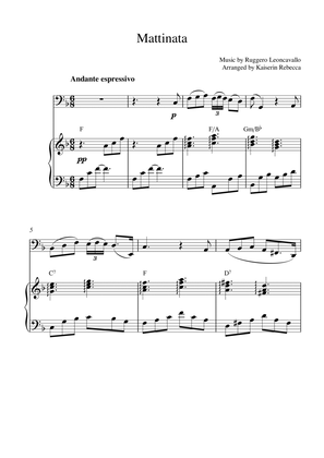 Mattinata (for bassoon solo and piano accompaniment)