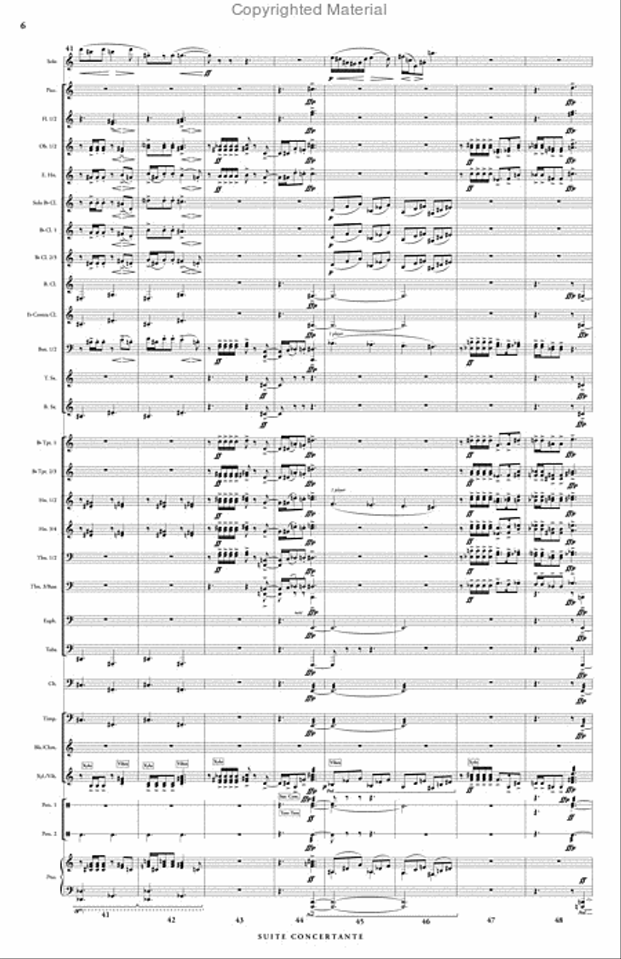Suite Concertante for Alto Saxophone & Wind Orchestra (score & parts) Concert Band scores gallery preview page 7
