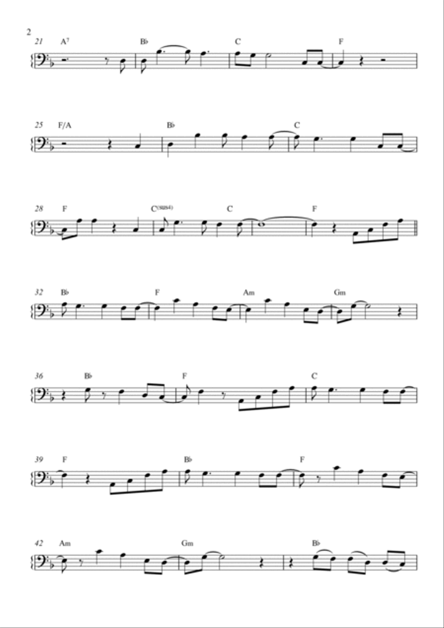 Slipping Through My Fingers Cello Solo scores gallery preview page 2