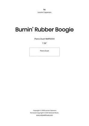 Book cover for Burnin' Rubber Boogie (Piano duet)