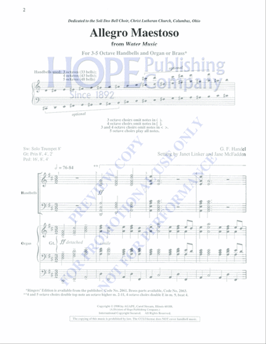 Allegro Maestoso 5-Octaves scores gallery preview page 2