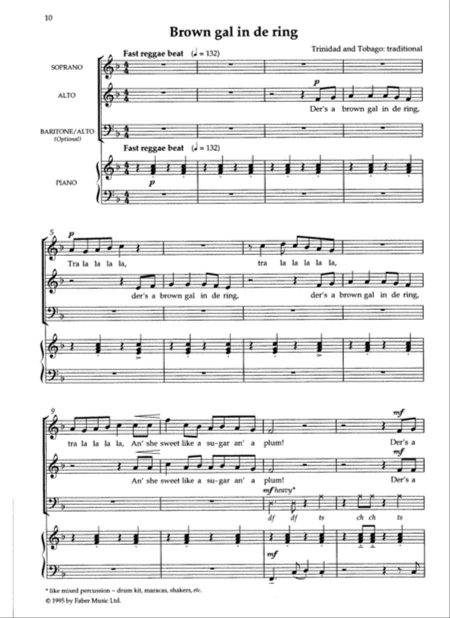 Three Caribbean Calypsos Three Caribbean Calypsos Choir scores gallery preview page 4