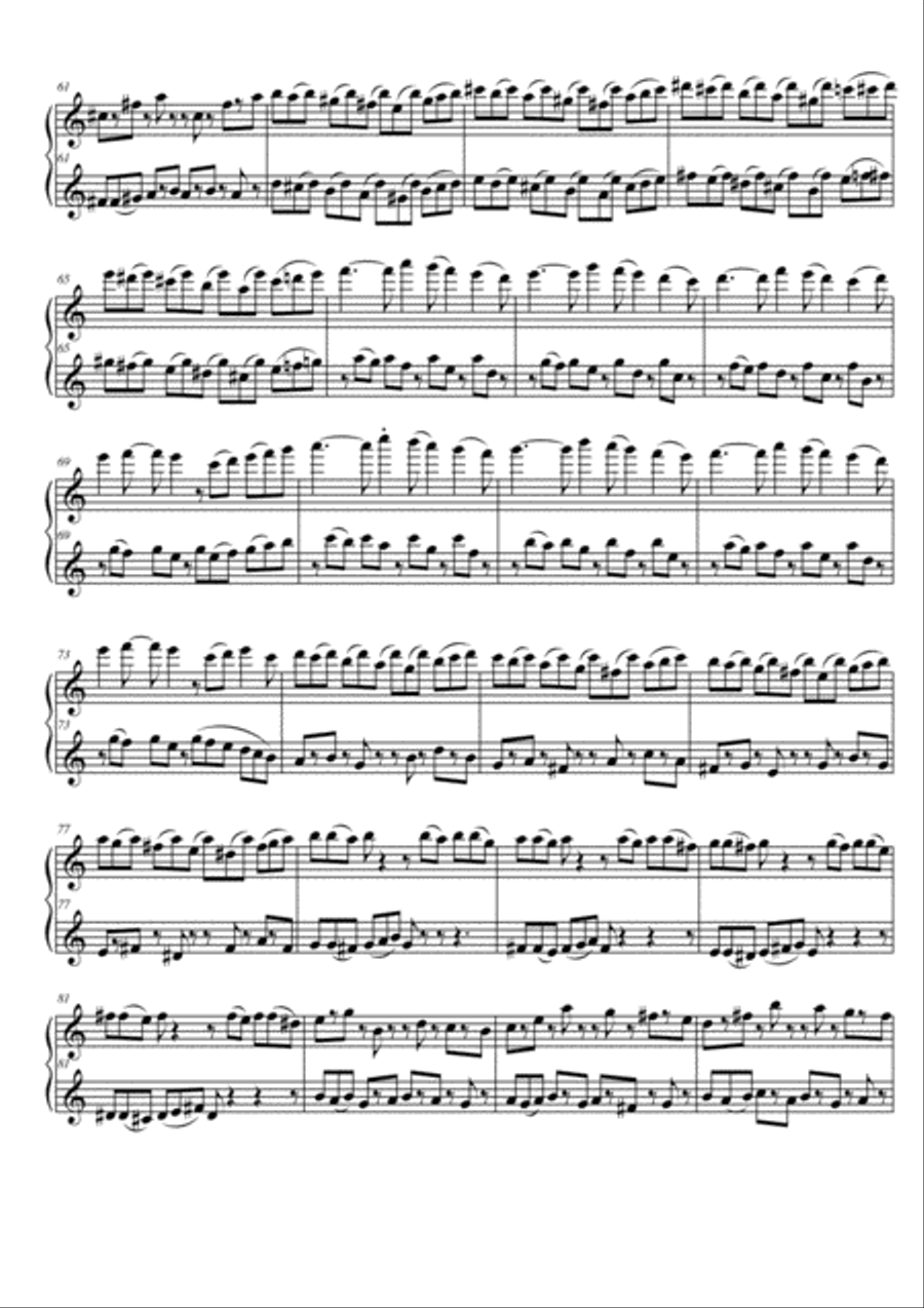 Duo N° 3 Op 27 para dos flautas y cajón (for two flutes and cajon) Flute Duet scores gallery preview page 4