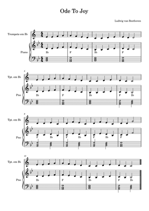 Ode To Joy - Trompete e Piano
