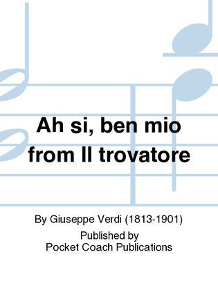 Book cover for Ah si, ben mio from Il trovatore