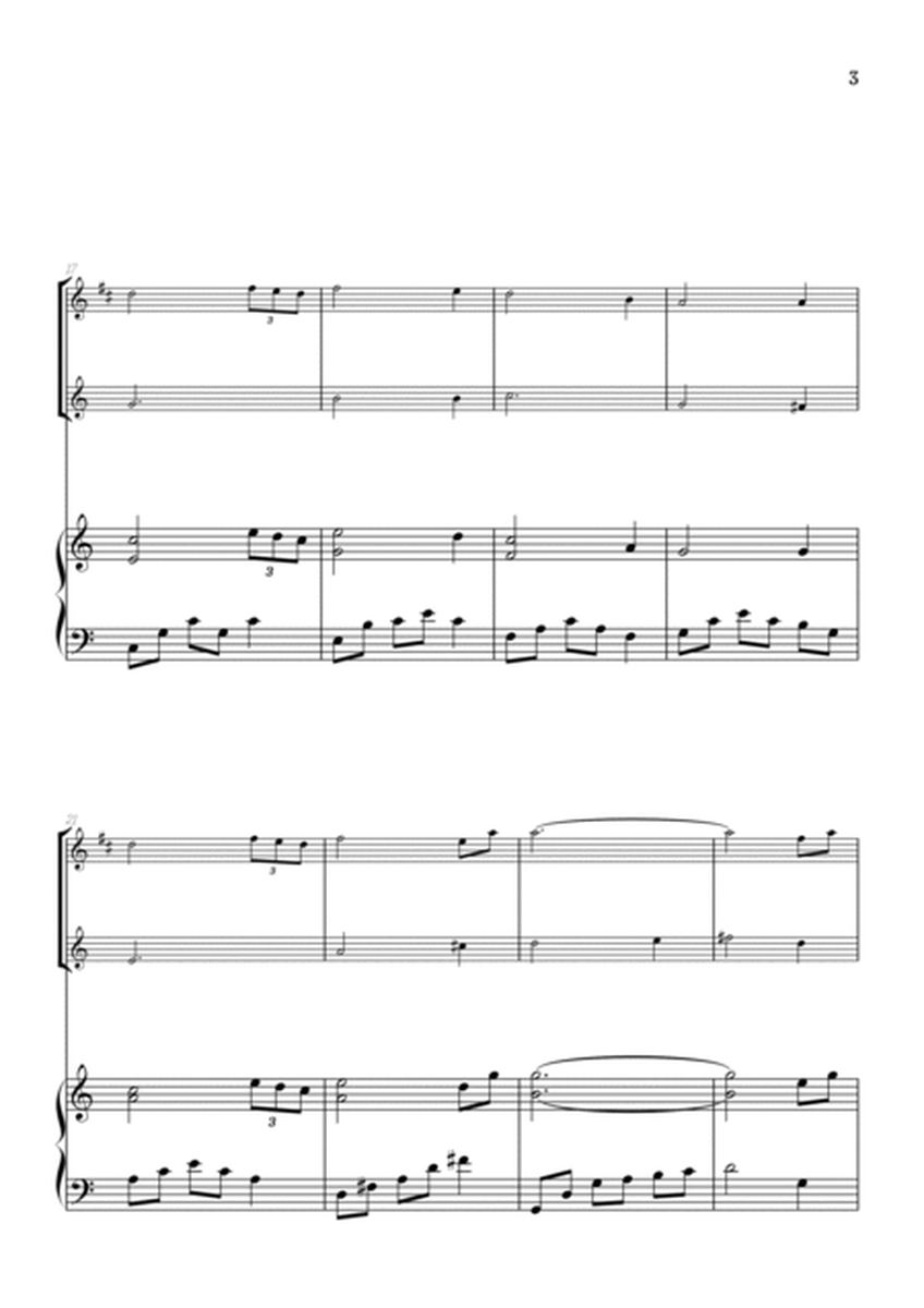 Amazing Grace • easy trumpet and french horn sheet music with piano accompaniment image number null