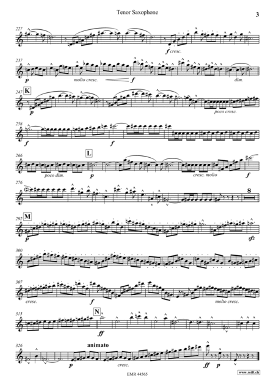 Scherzo Tenor Saxophone scores gallery preview page 4