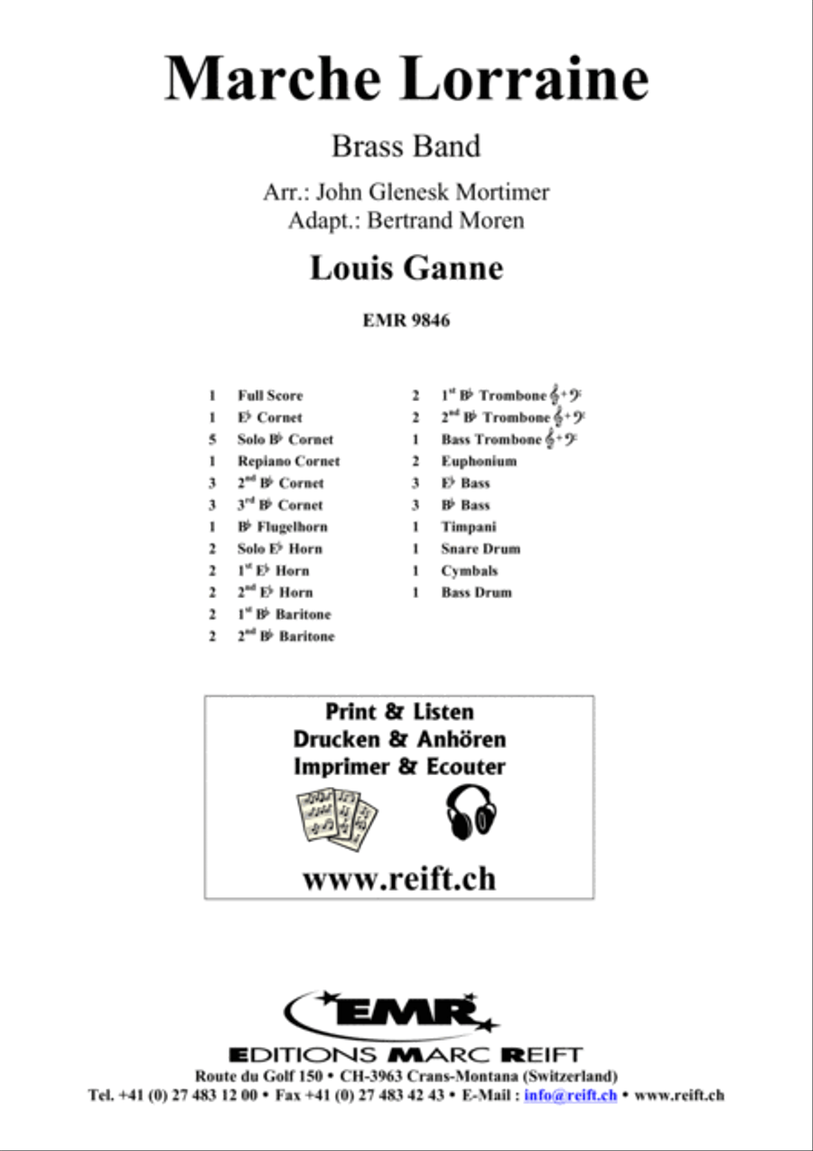 Marche Lorraine Marche Lorraine Brass Band scores gallery preview page 2