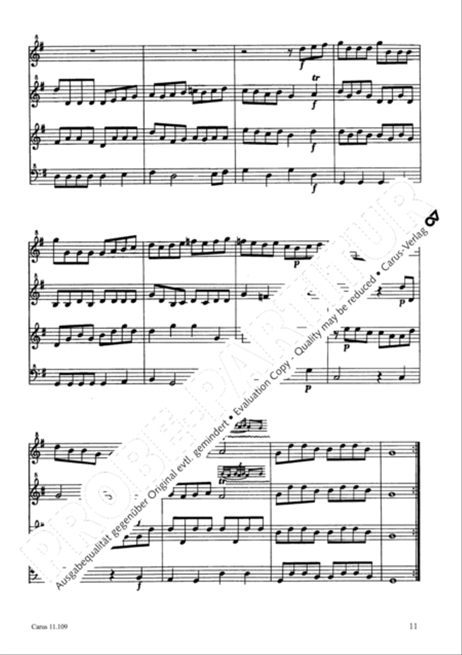 Kleine Suite Recorder scores gallery preview page 14