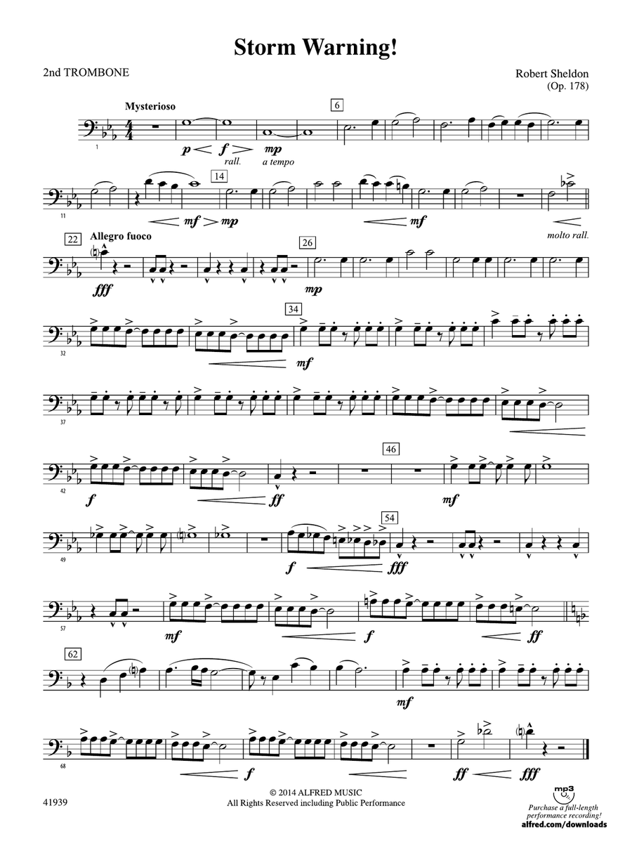Storm Warning!: 2nd Trombone