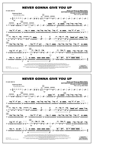 Never Gonna Give You Up - Snare Drum