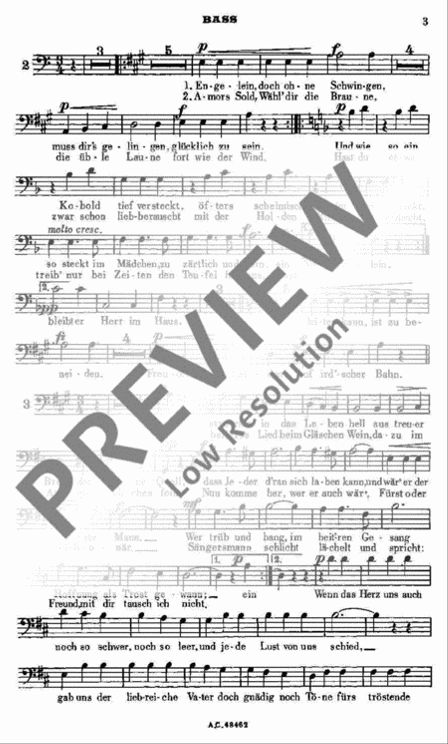 Wein, Weib und Gesang 4-Part scores gallery preview page 4