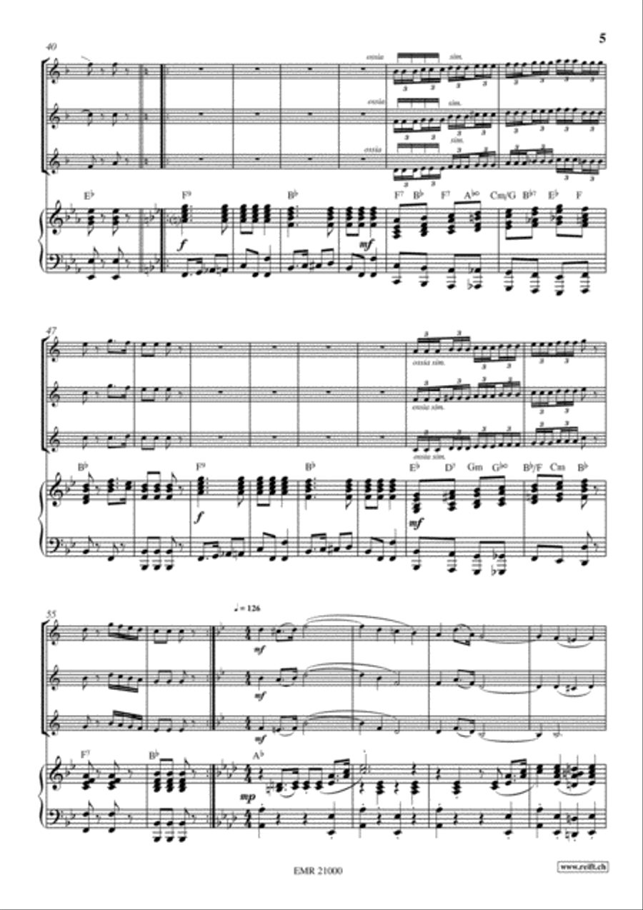 Trumpet Holiday Trumpet Trio scores gallery preview page 5