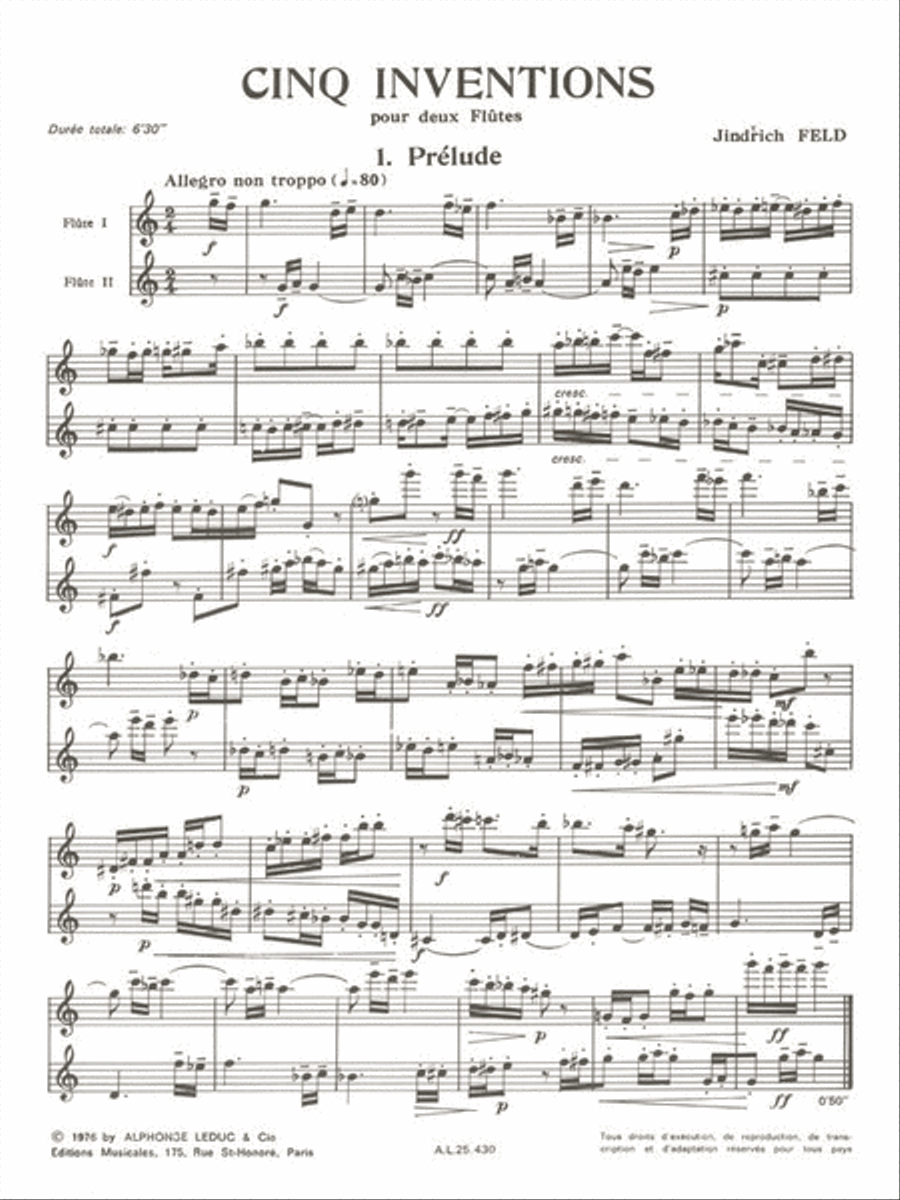 5 Inventions (flutes 2) Flute scores gallery preview page 2