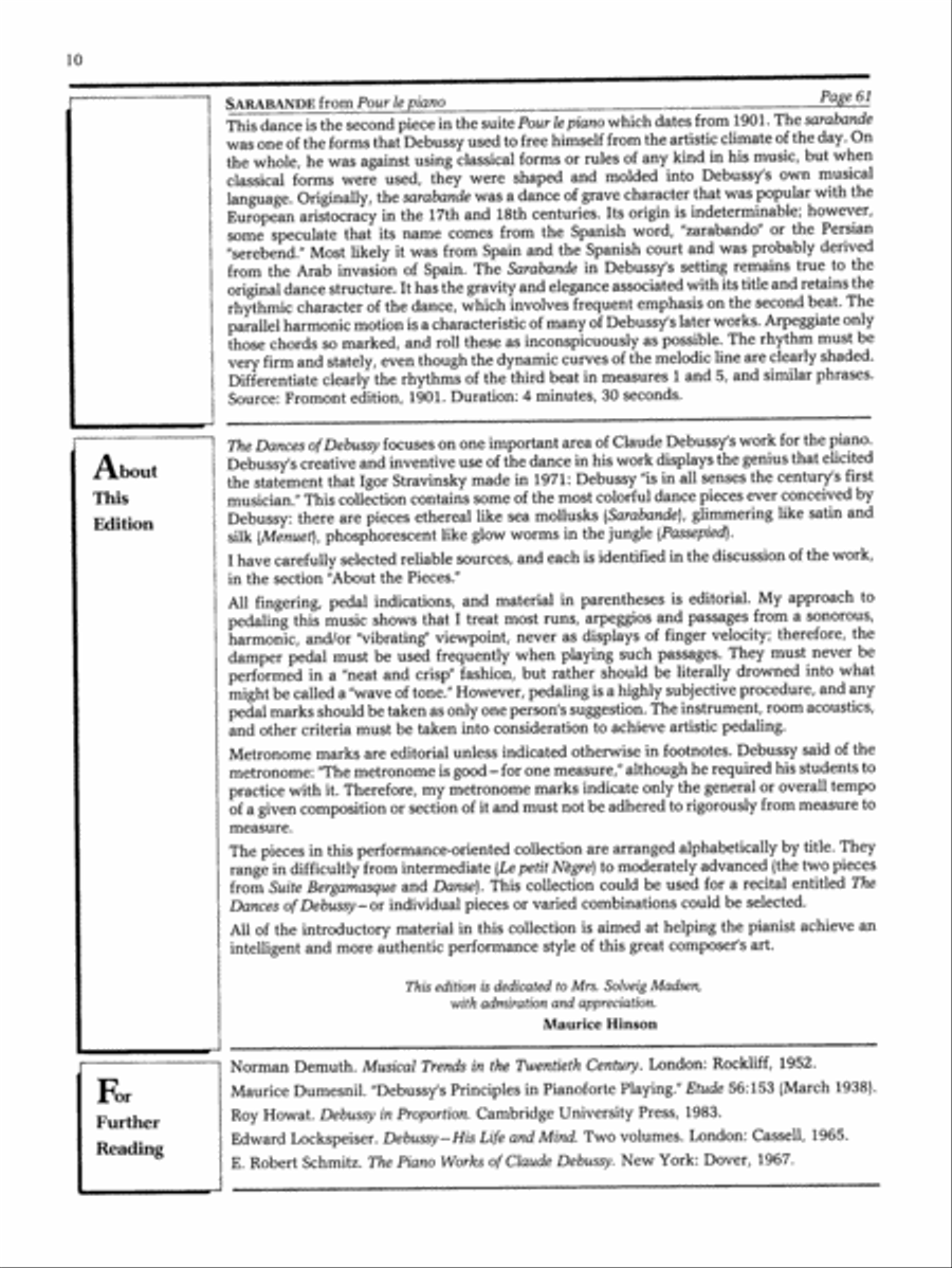 Dances of Debussy Dances of Debussy Piano Solo scores gallery preview page 10