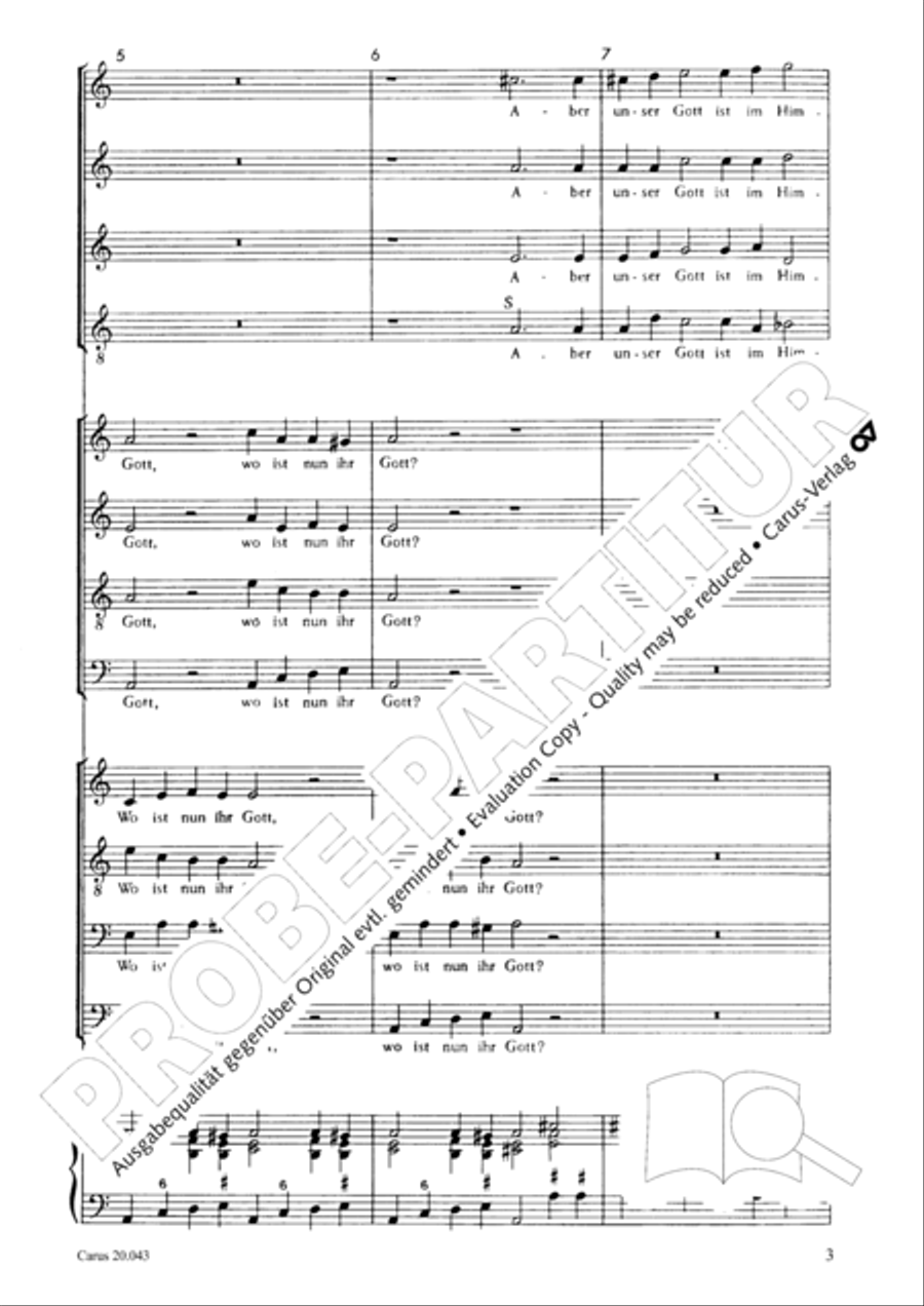 Nicht uns, Herr, sondern deinen Namen 4-Part scores gallery preview page 4