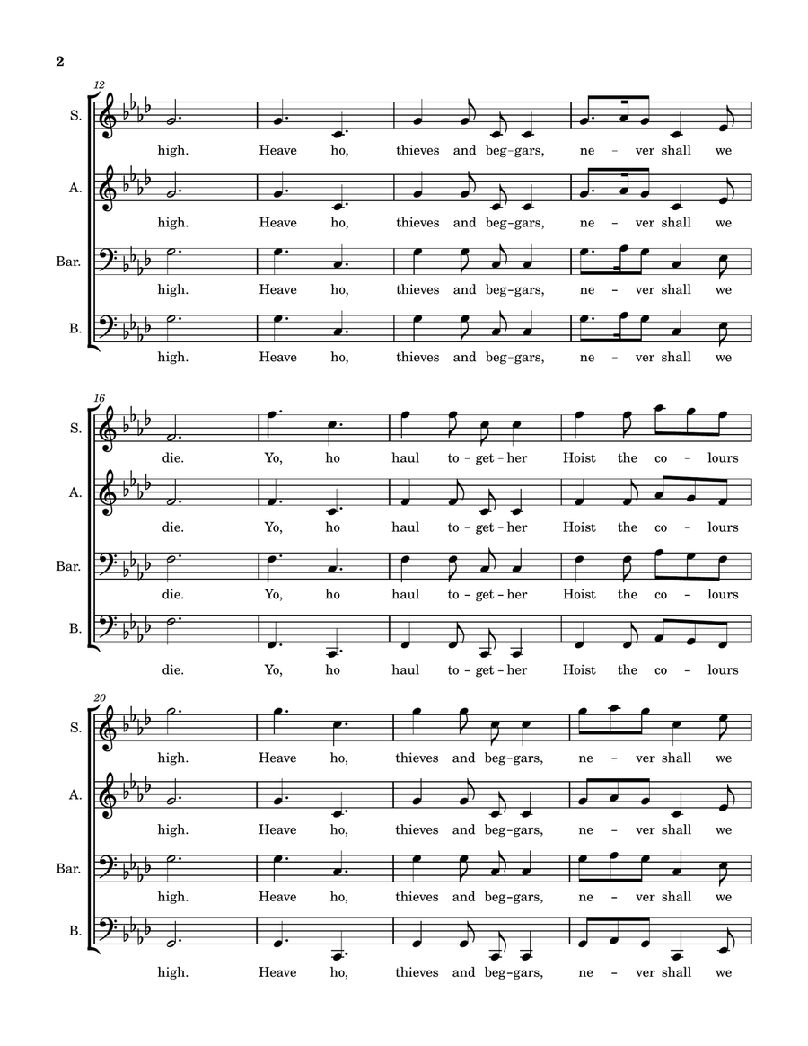 Hoist The Colours 4-Part scores gallery preview page 2