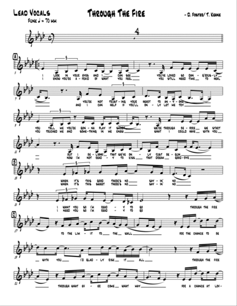 Through The Fire Jazz Ensemble scores gallery preview page 3
