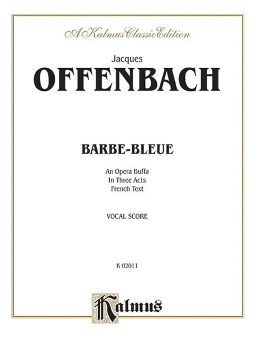 Barbe-Bleue Barbe-Bleue Voice scores gallery preview page 1