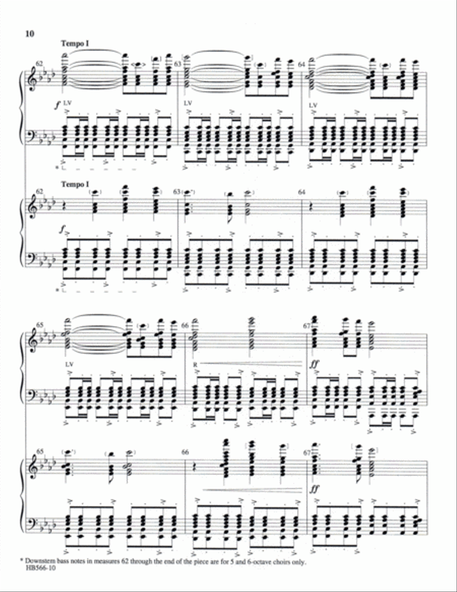 United - full score Handbell Choir scores gallery preview page 11